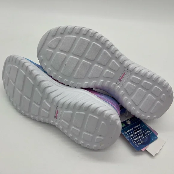 SKETCHERS Sport Air-Cooled Memory Foam Stretch Fit Slip Ons Girls - Picture 5 of 6